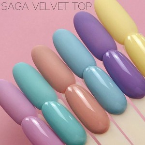 Топ для гель-лака матовый Saga Top Velvet. Photo 2